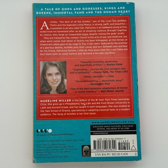 The Song of Achilles by Madeline Miller - Paperback - Picture 2 of 3